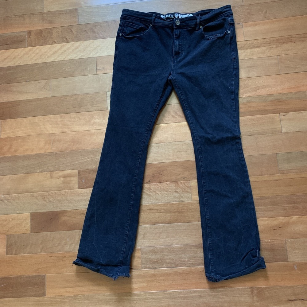 Rebel Minds Men's Black Denim Jeans Size 38 32‎ (hem cut down from 35), Cotton+